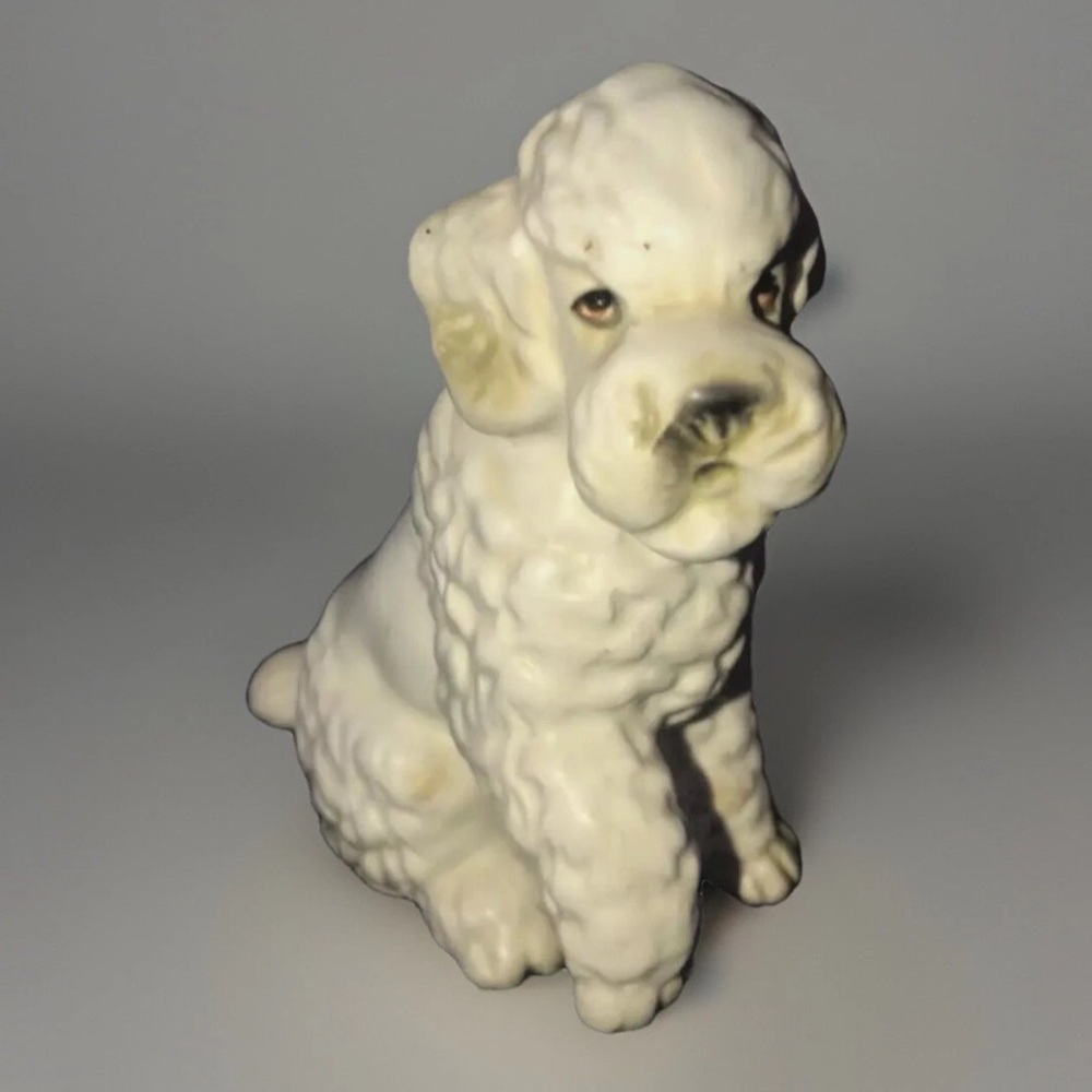 Vintage Japan Poodle Dog Ceramic‎ Figurine Figure